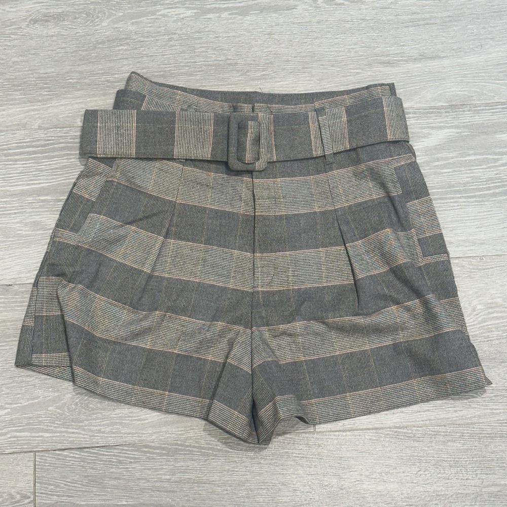 Zara Patterned Shorts with belt